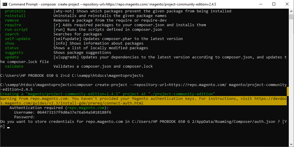 install magento 2 on localhost