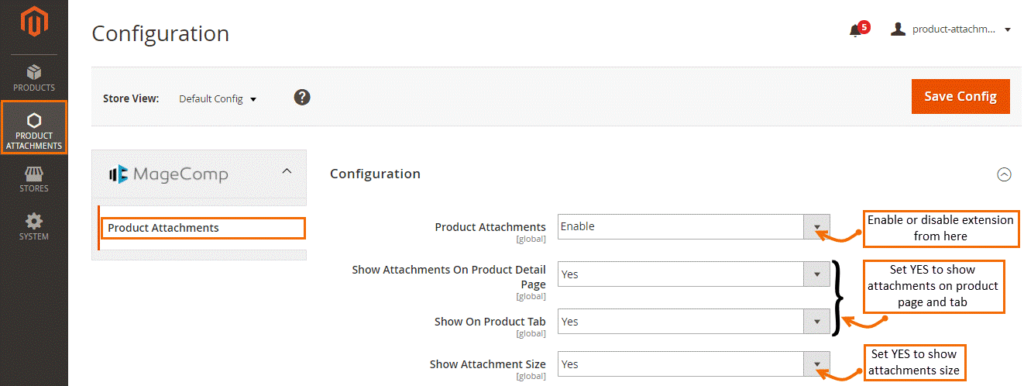 magento 2 product attachments