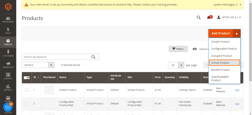 Magento Product Management