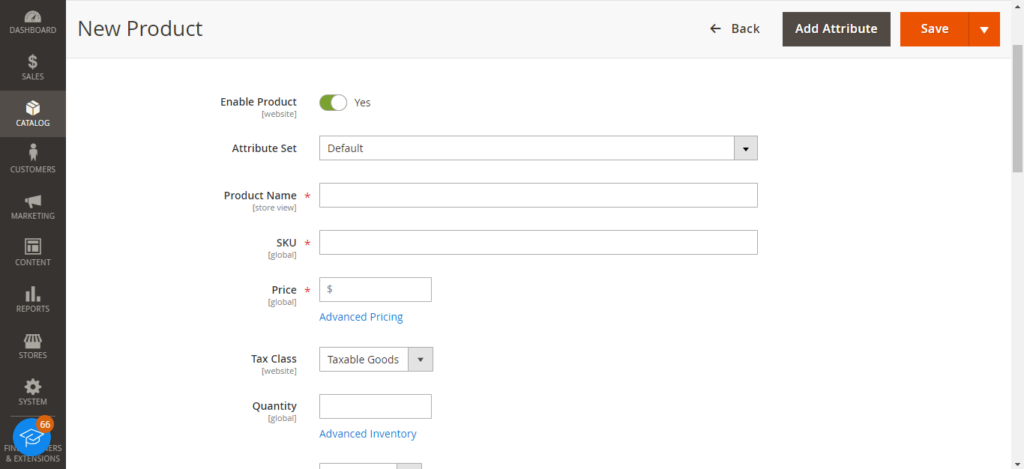 Magento Product Management