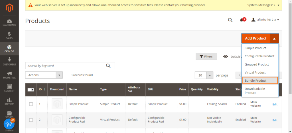 Magento Product Management