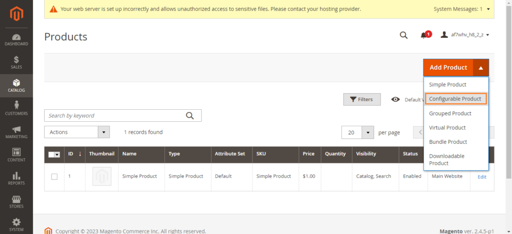 Magento Product Management