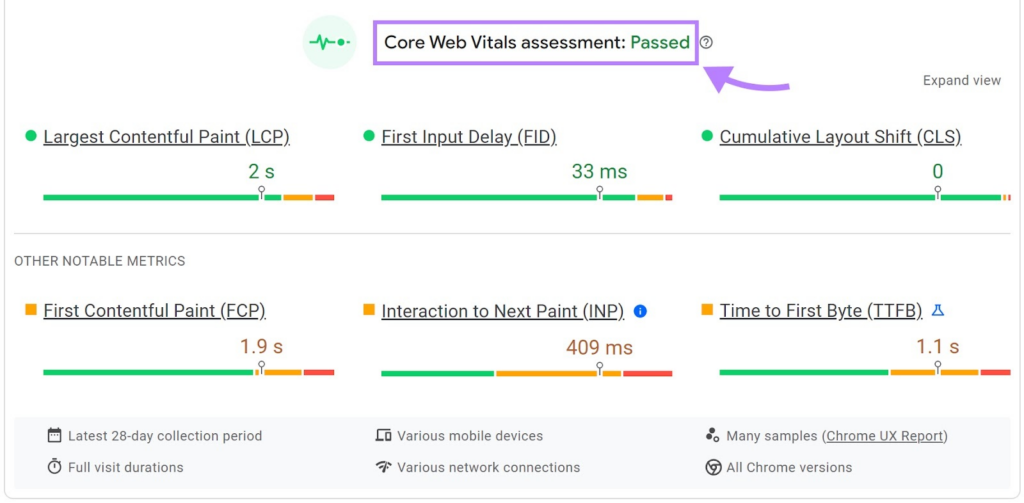 google page speed insights